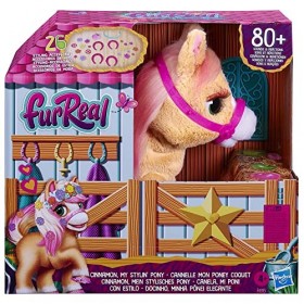 FurReal friends Cannelle Mon Poney coquet, Animal en Peluche électronique de 35,5&nbsp;cm, 80&nbsp;Sons et réactions, 26&nbsp;Accessoires, p