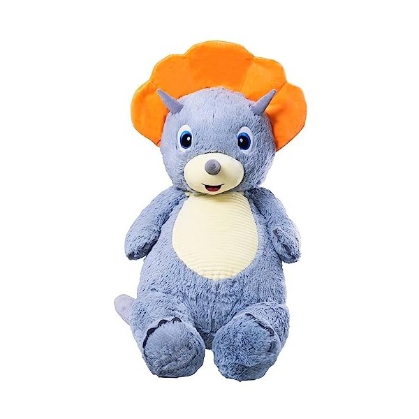 Pioupiou et Merveilles Peluche Géante Fabrication Française XXL Jazzly Le Grizzly - 100 CM de Haut - Toute Douce pour Enfant 