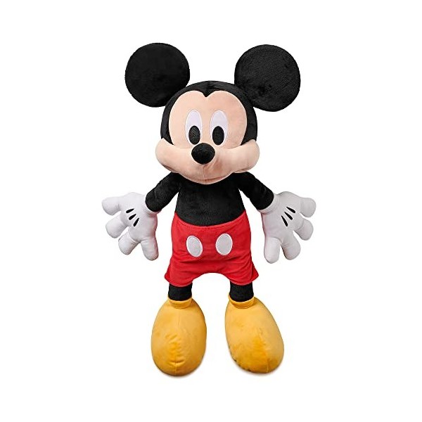 Disney Store Peluche Mickey Jumbo, 67 cm, Personnage en Peluche avec Oreilles 3D iconiques, détails brodés et Toucher Doux