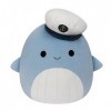 Squishmallows SQCR02420 – Samir la Baleine Bleue 50 cm, Peluche Officielle Kelly Toys, Peluche Super Douce