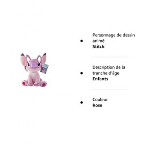 Disney Lilo & Stitch Peluche Angel avec Son - 45 cm