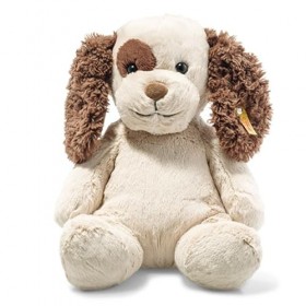 Steiff- Hund Peppi 083617 Originale pour Chien Assis en Peluche pour Enfants Soft Cuddly Friends, Doudou pour Jouer, Mobile e