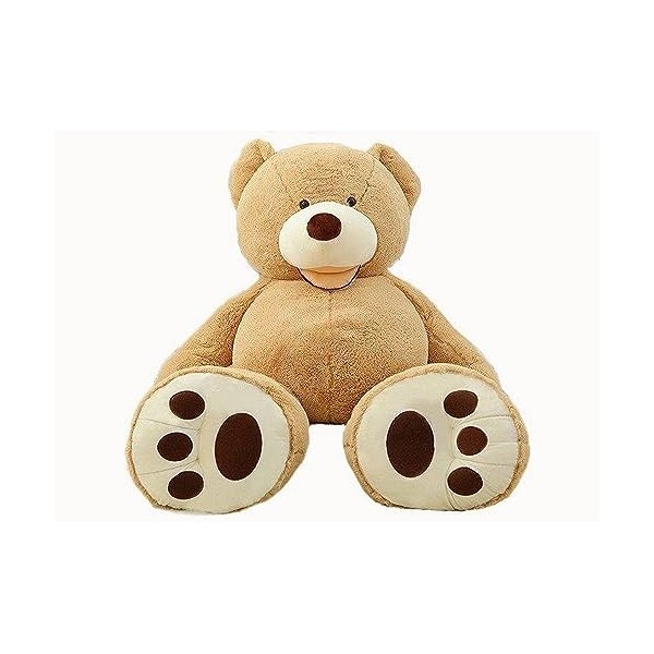 Lifestyle & More Ours en Peluche géant Beige 130 cm XXL Doudou velouté