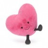 Jellycat Amuseable Pink Heart Large - L: 6 cm x l: 19 cm x h: 17 cm