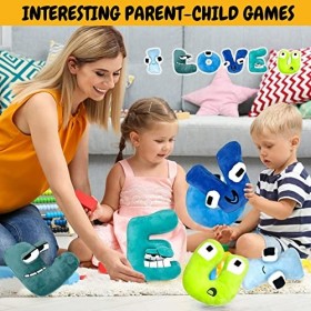 Benolls 8PCS Alphabet Lore en Peluche,Alphabet Lore Jouets en Peluche,Poupée en Peluche Educatifs Jouet doreiller Doux à Col