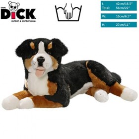 Carl Dick Peluche Bouvier Bernois couché 42cm 2690