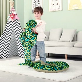 IKASA Peluche Serpent Géant Animal Jouet,270cm Grand Gros Mignon Moelleux Animaux XXL XL Peluche Géante Grosse Adorable,Cadea