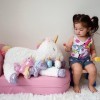 MorisMos 55cm Peluche Licorne Maman et Bébé Arc-en-Ciel, Kawaii Peluche Licorne Grande Blanc Douce, Geant Cheval Licorne Joue