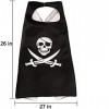 Ensemble de Pirates pour Capes dhalloween avec Cache-œil de Pirate Cape de Pirate pour Les Accessoires de fête dhalloween.