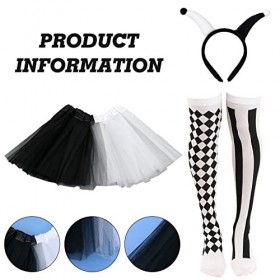 Dearlan Déguisement dHalloween sexy pour femme 4 pièces