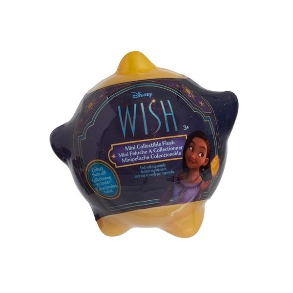 Disney Wish Mini jouet en peluche de collection de 7,6 cm dans un sac aveugle en forme détoile à souhaits, jouets sous licen