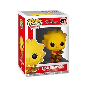 Funko Pop! Animation: Simpsons - Lisa Simpson-Saxophone - The Simpsons - Figurine en Vinyle à Collectionner - Idée de Cadeau 
