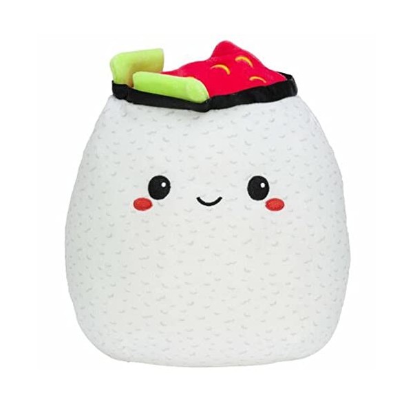 Squishmallow Oficial Kellytoy Food Squad Animal en peluche douce à collectionner Shun Sushi, 20,3 cm 