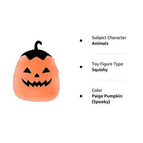 Squishmallow Kellytoy Peluche douce et spongieuse officielle pour Halloween Paige Pumpkin Spooky , 12,7 cm 