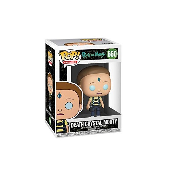 Funko Pop! Animation: Rick & Morty - Mortimer Morty Smith - Death Crystal Morty - Rick and Morty - Figurine en Vinyle à Colle