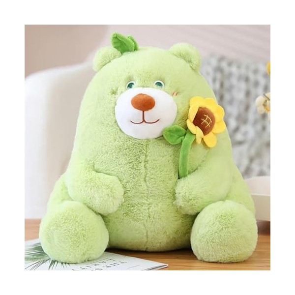 Kawaii Ours en Peluche Jouet en Peluche Ours en Peluche Tenant Rose Peluche Poupée Saint Valentin Cadeau De Noël pour Fille C