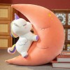 Jouets en Peluche Mignons Lune, poupées Animaux en Peluche Mignonnes, Coussins Moelleux créatifs, décoration de Chambre Kawai