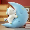 Jouets en Peluche Mignons Lune, poupées Animaux en Peluche Mignonnes, Coussins Moelleux créatifs, décoration de Chambre Kawai