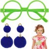 Roontin Encanto Mirabel Isabella Costume Set - Lunettes, boucles doreilles et accessoires pour fille