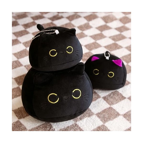 SaruEL Mignon Rond Boule Chat Oreiller en Peluche Jouet en Peluche Dessin animé Animal poupée Chat Sieste Tapis Cadeau d’Anni