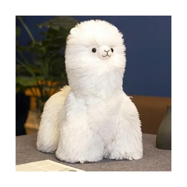 EacTEL Laine Jouet Agneau Peluche Animal Mignon câlin Doux Oreiller Moelleux Kawaii chèvre poupée Fille Cadeau d’Anniversaire