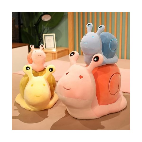 LfrAnk Escargot de Dessin animé Jouet en Peluche Animal Mignon Oreiller en Peluche Kawaii Escargot poupée canapé Coussin Mign