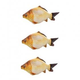 ibasenice 3 Pièces Peluches Géantes Oreiller De Poisson Jouet en Peluche De Poisson Carpe Menthe