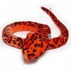 Peluche serpent rouge avec hochet XXL 250 cm Python Anaconda Boa Zitta - Doudou *biz