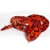 Peluche serpent rouge avec hochet XXL 250 cm Python Anaconda Boa Zitta - Doudou *biz