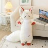 Ermano Peluche 75 cm Kawaii Renard Peluche Jouet Peluche Oreiller de Dessin animé Peluche Animal Jouet Mignon Renard