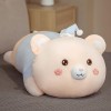 70cm-90cm Jouet en Peluche Géant Kawaii Couché Ours en Peluche Poupée Oreiller Moelleux Animal Ours Jouet Long Lit Oreiller F