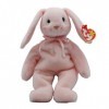 TY Beanie Baby - Peluche Animaux - Hoppity le Lapin Rose