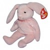 TY Beanie Baby - Peluche Animaux - Hoppity le Lapin Rose