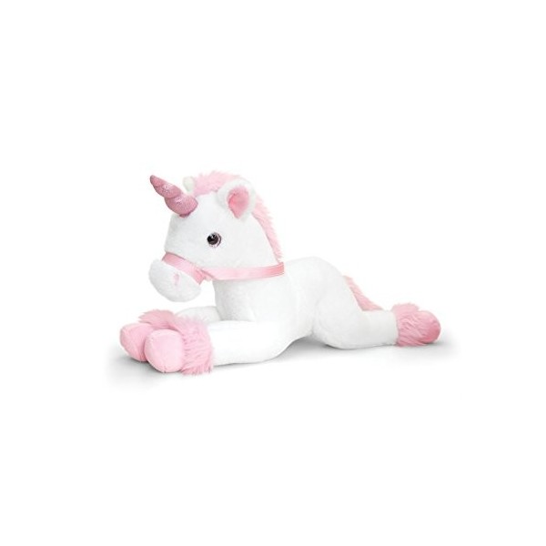 Keel Toys Sf1562amb Unicorn Peluche, Blanc, 50 cm