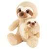 Peluche panda pour maman et bébé - Peluche assise - Ours en peluche