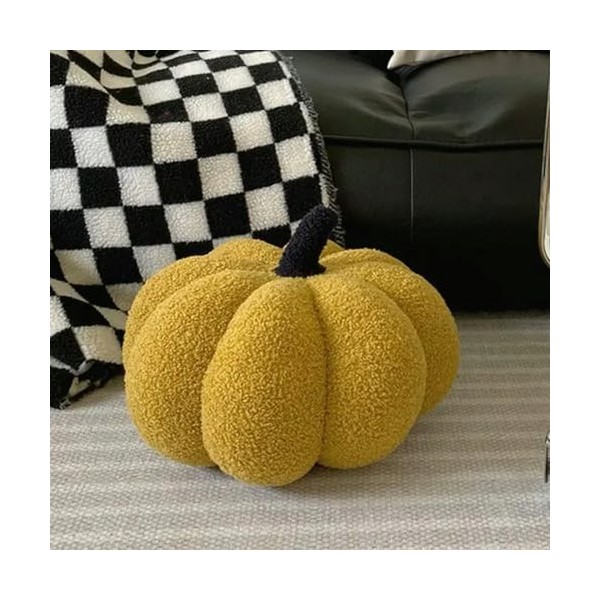 Style Nordique Couleur Vintage Citrouille Forme Coussin en Peluche Halloween Chambre décoration Oreiller canapé Salon Enfants