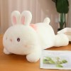 EacTEL Mignon Lapin poupée Dessin animé Peluche Animal Fleur Lapin Peluche poupée Oreiller Kawaii Peluche Enfants Jouet Fille