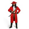 Spooktacular Creations Mens Pirate Captain Costume Set, Red Deluxe Captain Hook Ten et pour adulte Halloween Dress Up Party C