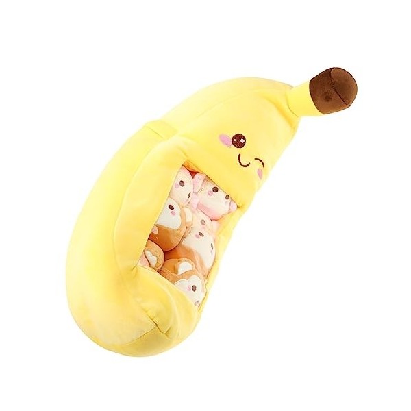 ibasenice 1 Set Banane Oreiller en Peluche Jouet Animaux Fructueux Oreillers Fruit en Peluche Banane Animal en Peluche Banane