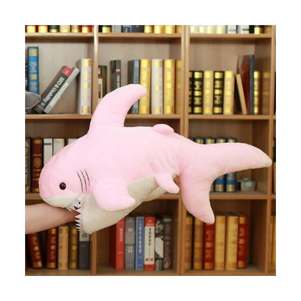 LfrAnk Requin Peluche poupée Fille Oreiller garçon Mignon Enfants Jour Cadeau Anniversaire Cadeau de Noël 90cm 1