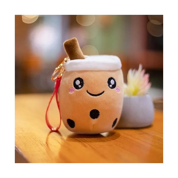 GagaLu Haute Qualité Peluche Jouet Pendentif Lait Thé Poupée Porte-clés Enfants Jouet Anniversaire Cadeau De Noël 10cm 2