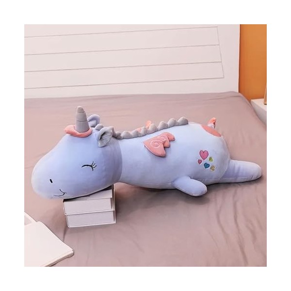 NOpinz Géant Coloré Ange en Peluche Jouet Enfants Peluche Cheval Long Oreiller Poupée Fille Cadeau De Noël Cadeau D’Anniversa