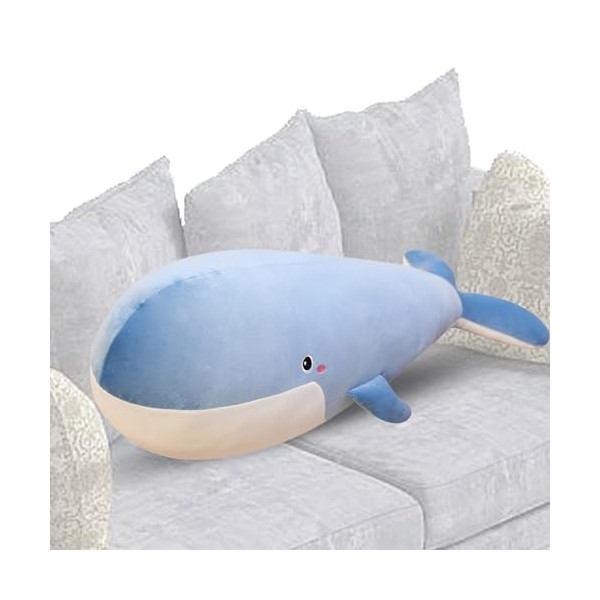 Oreiller En Peluche De Requin En Peluche, Oreiller Câlin De Requin En Peluche, Jouet En Peluche De Baleine De Dessin Animé Do