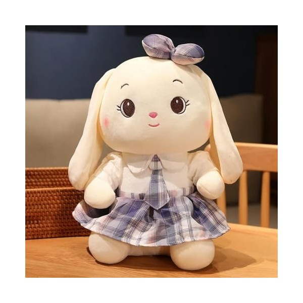 LfrAnk Mignon Lapin poupée Peluche Lapin Mignon Oreiller de Couchage Jouet en Peluche Enfants Cadeau d’Anniversaire Cadeau de