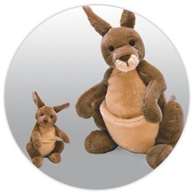 GUND Jirra and Baby Kangourou Peluche 25,50 cm