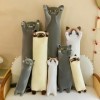 Giant Long Cat Plush Pillow Kawaii Soft Stuffed Toy Plushies Squishy Sofa Cushion Decor Birthday Gifts for Boys Grey 130cm 5