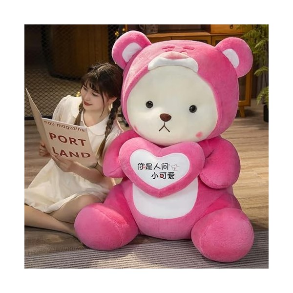 EacTEL Kawaii Ours en Peluche Histoire Jouets en Peluche Animaux en Peluche Poupée Mignonne Oreiller Enfants Cadeaux Chambre 