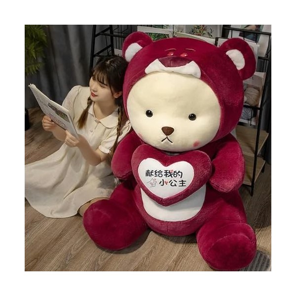 EacTEL Kawaii Ours en Peluche Histoire Jouets en Peluche Animaux en Peluche Poupée Mignonne Oreiller Enfants Cadeaux Chambre 
