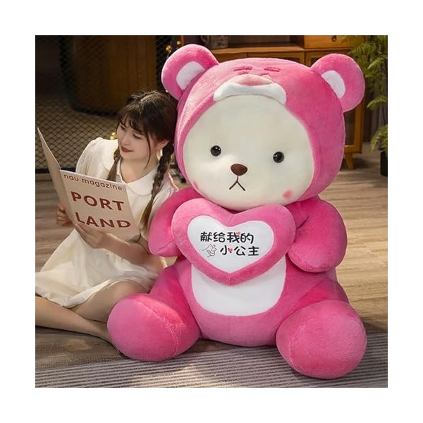 EacTEL Kawaii Ours en Peluche Histoire Jouets en Peluche Animaux en Peluche Poupée Mignonne Oreiller Enfants Cadeaux Chambre 