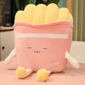 KiLoom Bande dessinée Frites en Peluche Jouet poupée Oreiller canapé Coussin décoration de la Maison Cadeau Fille Anniversair